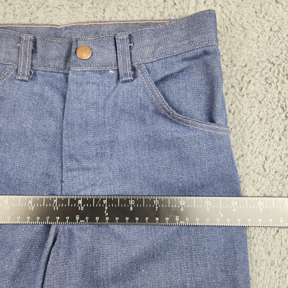 Vintage 80's Wrangler Jeans Boys 10 Regular Blue Bootcut No Fault Denim USA Made - Picture 4 of 11